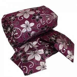 Couvre Lit 2Places Avec 2Taie D’oreiller et 2Coussins Violet - Vent...