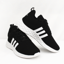 Baskette Femme Pointure 39 3Bandes Noir Blanc BAF-3BNB39