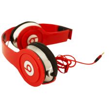 Écouteur Casque Sport Pliable avec Micro Filaire MONSTER CT-1327 Rouge