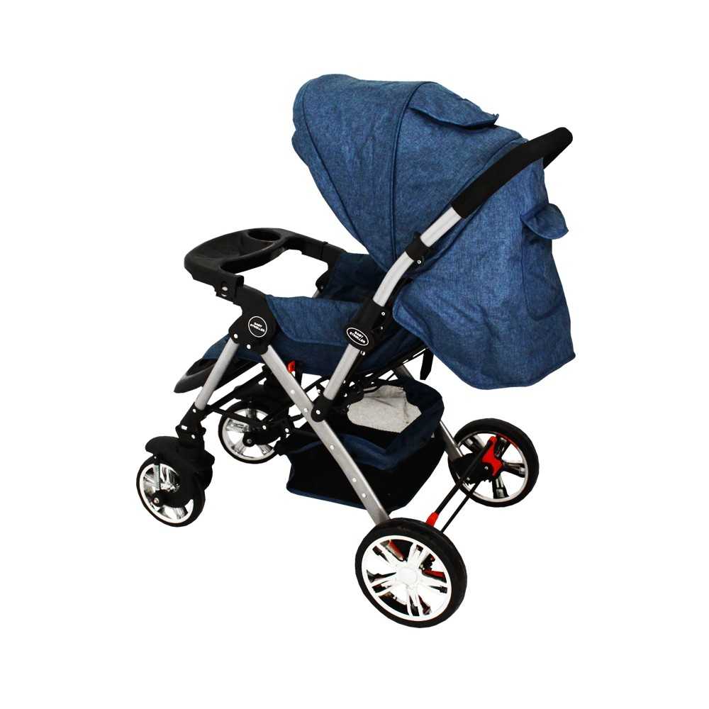 Poussette pour Bébé - Pliable Bleu- Vente en Ligne sur Last Price T