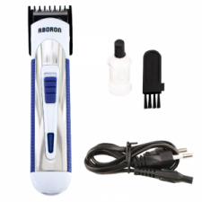 Tondeuse Cheveux et Barbe sans fil Rechargeable RBORON BR-7020 Bleu