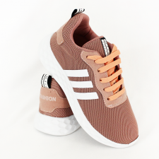Baskette Femme Pointure 39 3Bandes Rose Blanc BAF-3BRB39
