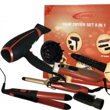 Pack Beauté 8En1 FLORENCE Noir Rose BY-8EN1