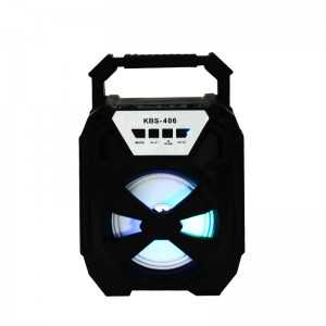 Haut Parleur Bluetooth avec LED Lampe Portable Rechargeable KBS-407... Haut Parleur Bluetooth avec LED Lampe Portable Rechargeable KBS-407...