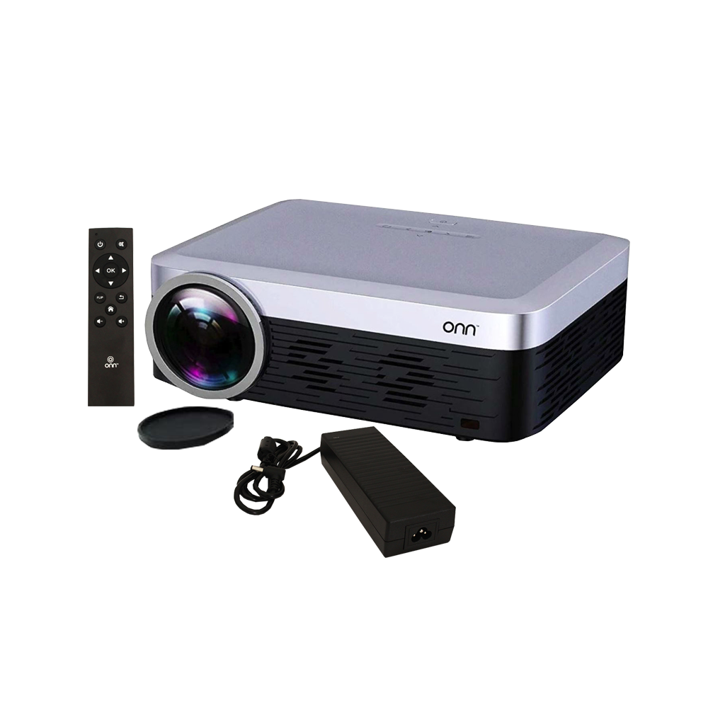 Projecteur Portable ONN Full HD 1080P HDMI-AV In -Aux -VGA - USB Av