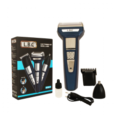 Tondeuse Rechargeable sans fil 3en1 Cheveux/Barbe-Nez/Oreille-Rasoir LBC Bleu