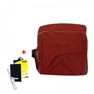Sac à dos Landau pour poussette avec port USB étanche Rouge - Last ...