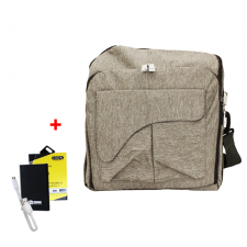 Sac à dos Landau pour poussette avec port USB étanche Gris