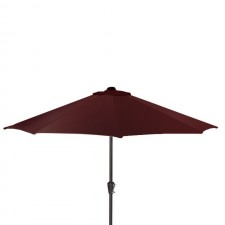 Parasol Rond Toile Rouge Bordeau ø 270 cm B2-6