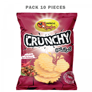 PACK 10 PIECES CRUNCHY MAHBOUL NATURELLE GOUT BARBECUE PIQUANT 85gr...