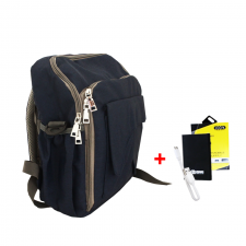 Sac à dos Landau pour poussette avec port USB étanche Bleu