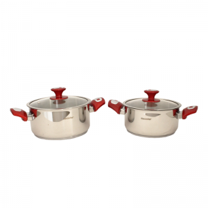 Ensemble Batterie de Cuisine Inox 18/10 30 pièces Rouge - BCI30P-R ... Ensemble Batterie de Cuisine Inox 18/10 30 pièces Rouge - BCI30P-R ...