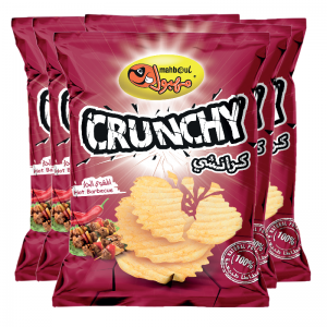 PACK 10 PIECES CRUNCHY MAHBOUL NATURELLE GOUT BARBECUE PIQUANT 85gr...