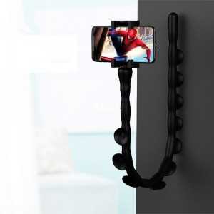 Support Téléphone Portable chenille Paresseux avec ventouse Noir - ...