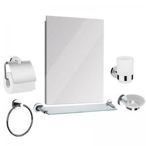Accessoires Salle de Bain + Miroir SARPELI - Last Price Tunisie