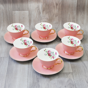 Service à Café au lait Pour 6 Personnes - 12pièces - Rose - Last Pr...