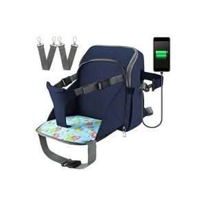 Sac à dos Landau pour poussette avec port USB étanche Bleu - Last P...