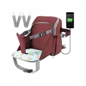 Sac à dos Landau pour poussette avec port USB étanche Rouge - Last ...