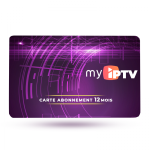 Carte Abonnement MyIPTV 12 mois