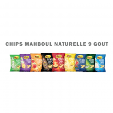PACK 48 PIECES CHIPS MAHBOUL NATURELLE 9 GOUT 18gr