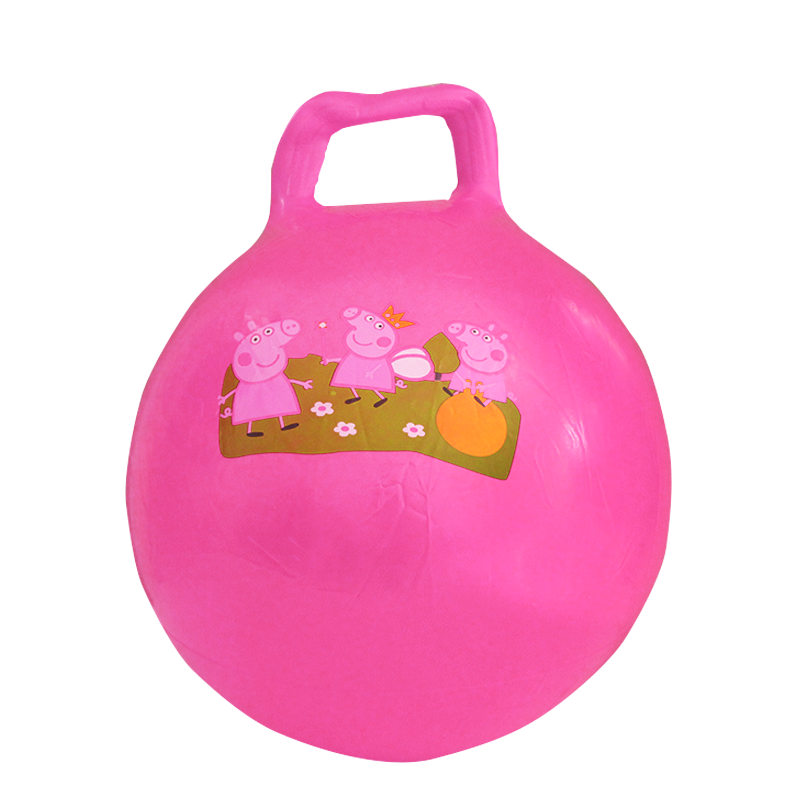 Ballon Sauteur pour Enfants avec Poignée Adaptée - Rose