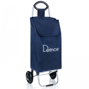 Chariot de Courses DERINCE avec Sac Imperméable Bleu Marine