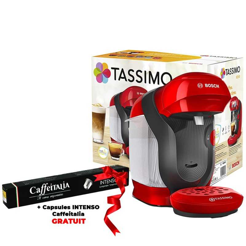 Machine à café BOSCH TASSIMO + Capsules INTENSO Caffeitalia GRATUIT