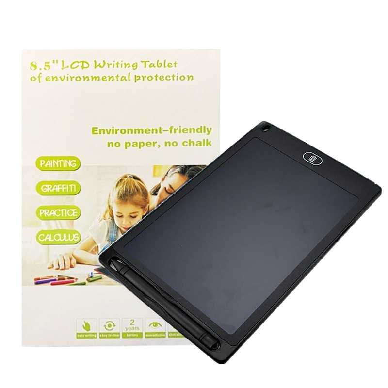 Tablette d'Écriture Électronique pour Enfants LCD 8.5'' Noir