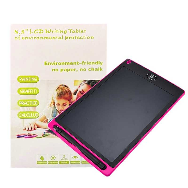 Tablette d'Écriture Électronique pour Enfants LCD 8.5'' Rose Fushia