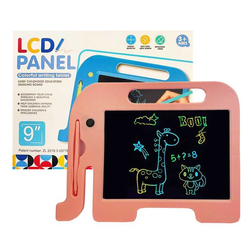 Tablette d'Écriture Électronique LCD 9'' pour Enfants -Rose