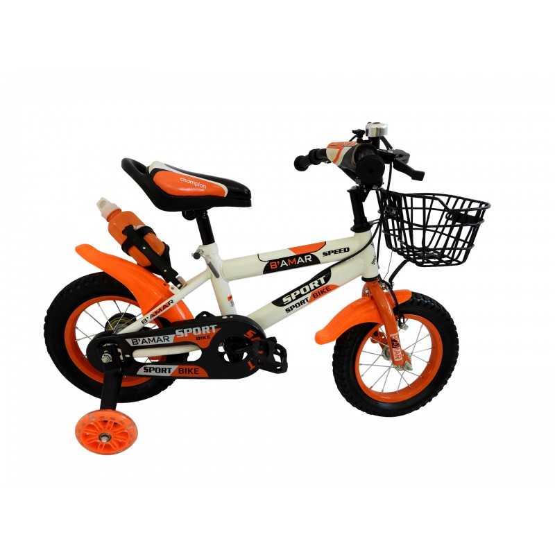 Bicyclette pour enfants 12'' Orange (2-4 Ans) SPEED B’AMAR