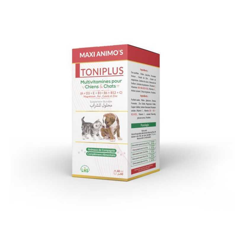 Bouteille Multivitamines pour les chiens & chats - 60ml - A+D3+E+B1+B6+B12+C - زجاجة فيتامينات متعددة للكلاب والقطط - 60 مل