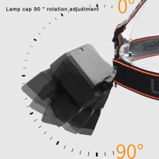 Lampe frontale de peche LED Rechargeable 4 modes