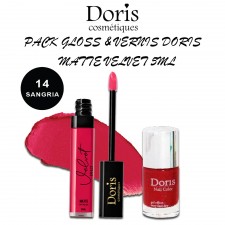 PACK GLOSS & VERNIS DORIS MATTE VELVET - 5ML