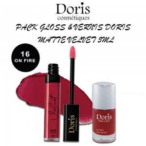 PACK GLOSS & VERNIS DORIS MATTE VELVET - 5ML
