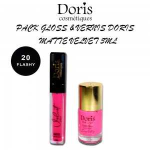 PACK GLOSS & VERNIS DORIS MATTE VELVET - 5ML