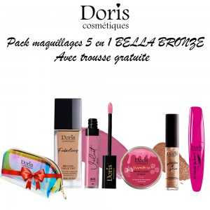 Pack maquillages 5 en 1 BELLA BRONZE avec trousse gratuite