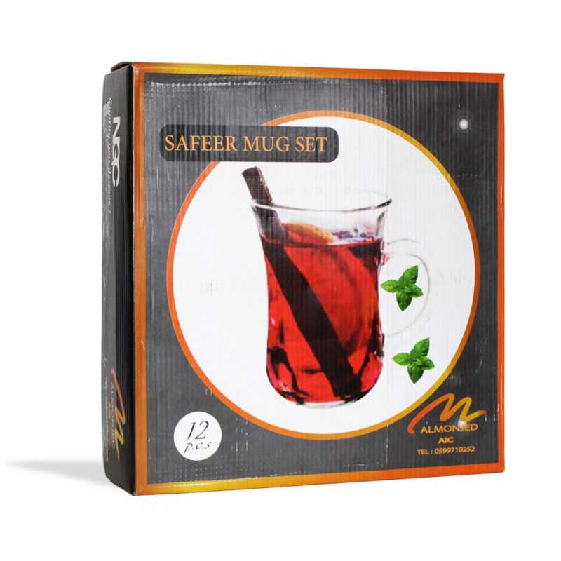 Lot de 12 pièces verre de thé SAFEER MUG SET - ALMONJED