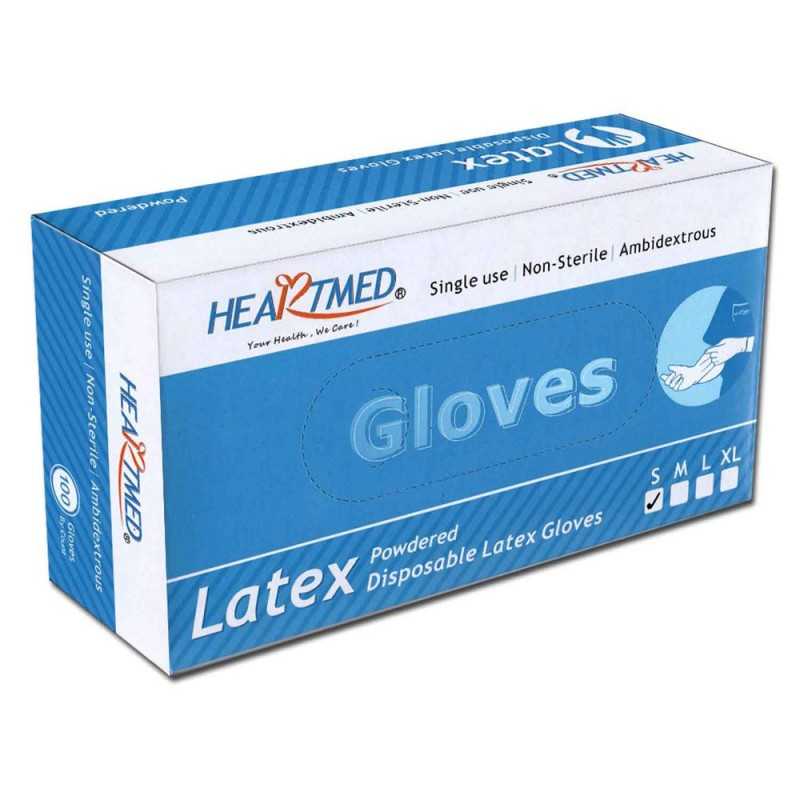 Gants Latex 100 Pièces HeartMed small (S)