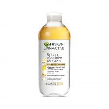 Garnier SkinActive Biphase Micellaire - Tout En 1 Maquillage tenace / Waterproof - 400 ml