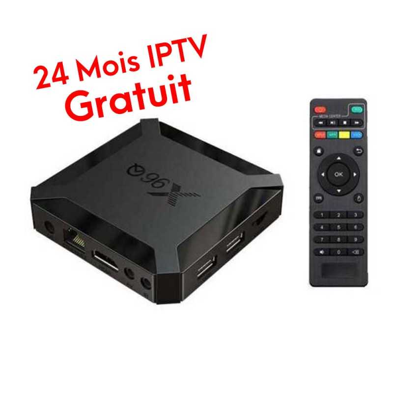Box TV Android X96Q 2GO 16GO Avec Abonnement IPTV 24 Mois Gratuit