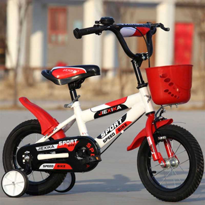 Bicyclette pour enfants 16'' pouces Rouge (3-6 Ans) JIEXIKA
