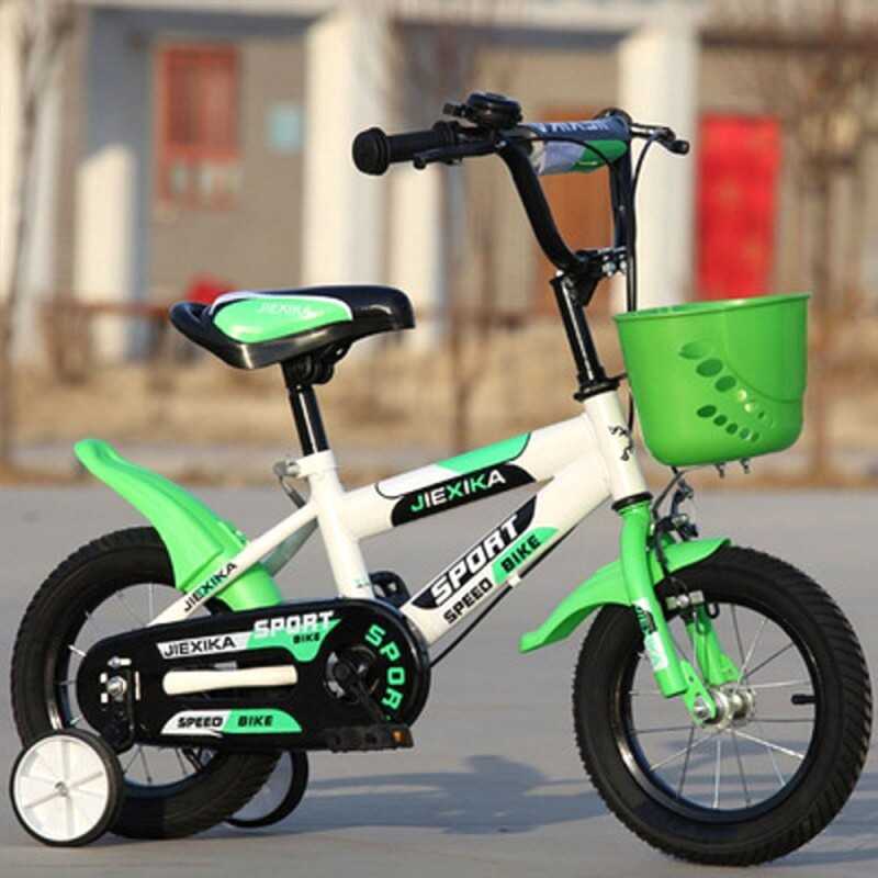 Bicyclette pour enfants 16'' pouces Vert (3-6 Ans) JIEXIKA