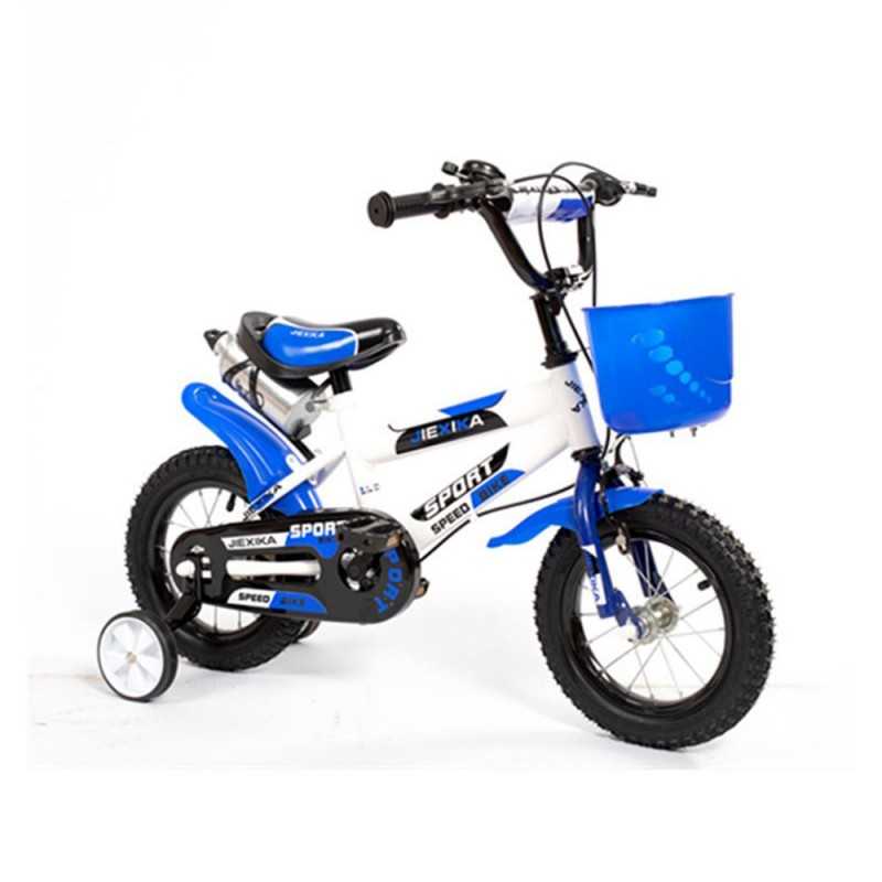 Bicyclette pour enfants 16'' pouces Bleu (3-6 Ans) JIEXIKA