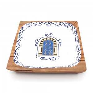 Ravier traditionnel forme carré en bois d'olivier | Last Price Tunisie