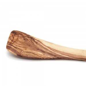 Spatule plate à long manche - Spatule à frire en bois d'olivier