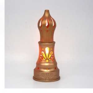 Lanterne De Ramadan en plastique Dorée décorative "Fanous Ramadhan"