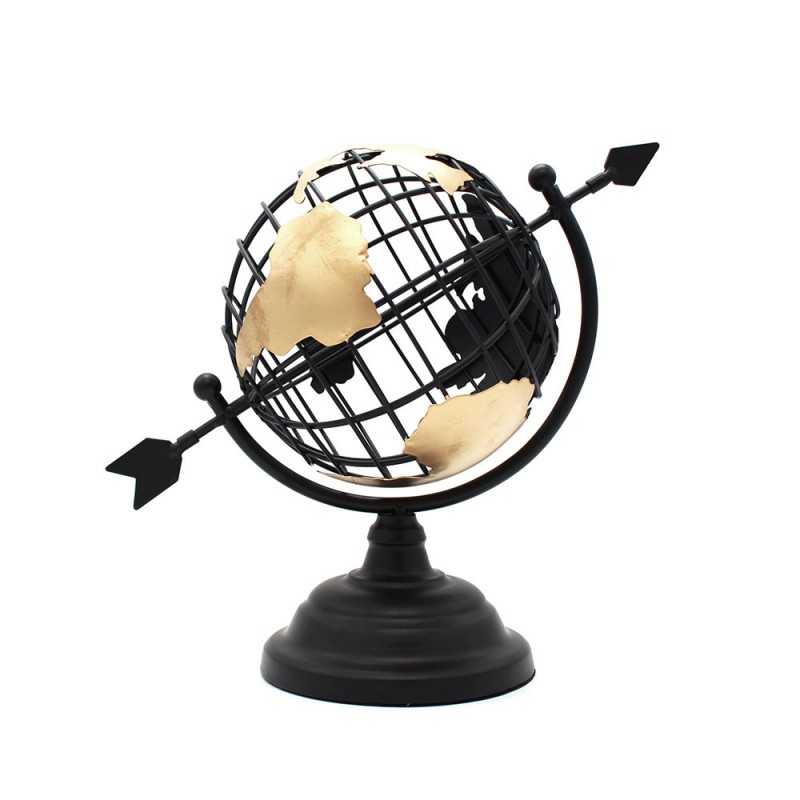 Globe de decoration Noir & Dore