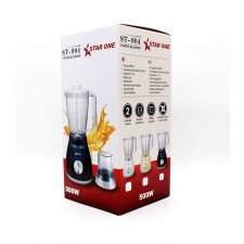 Mixeur Multi-Fonctionnel STARONE - Blender 500W - Noir