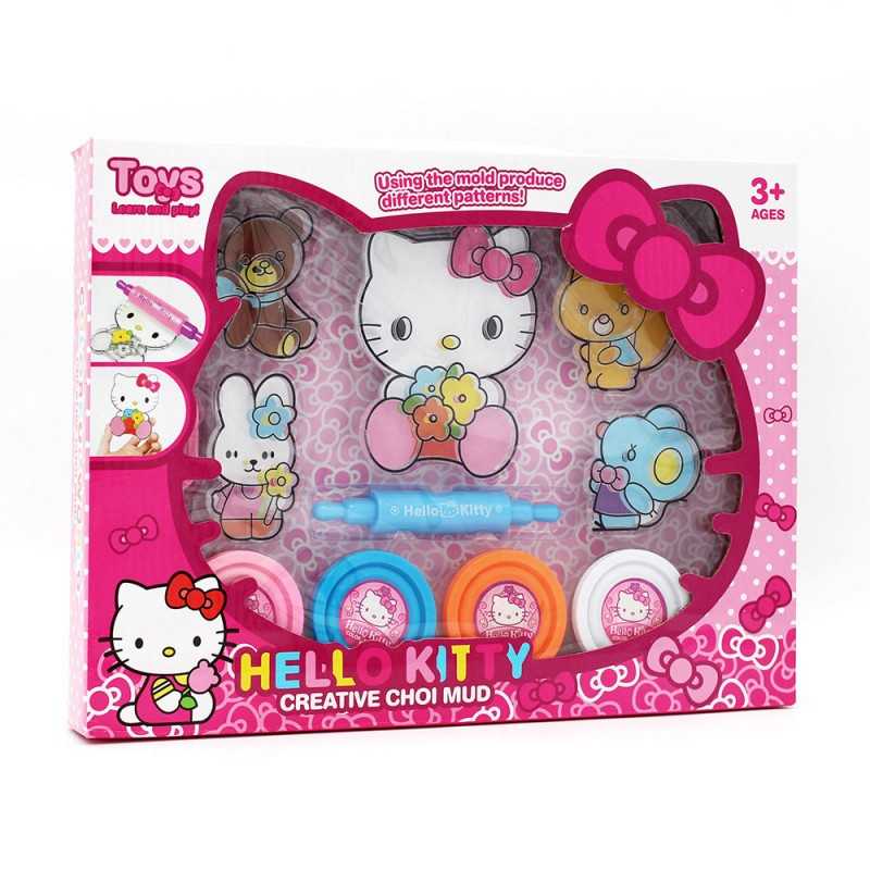 Ensemble de pâte à boue et moule Hello Kitty jouet enfant plus de 3 ans